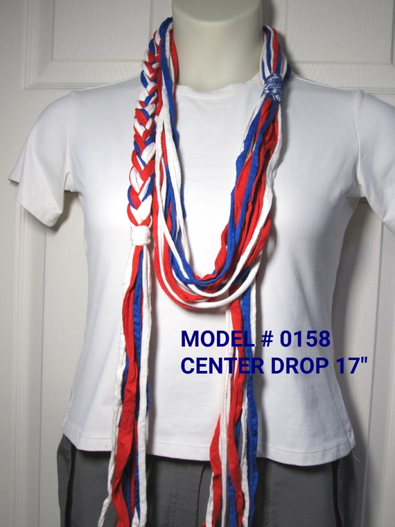 F158 Fabric Infinity Necklace T-Shirt Yarn Scarf