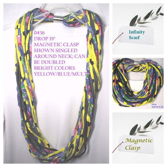 R0436 Fabric Necklace T-Shirt Infinity Scarf