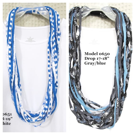 R0650-51 Fabric Necklace T-Shirt Yarn Infinity Scarf