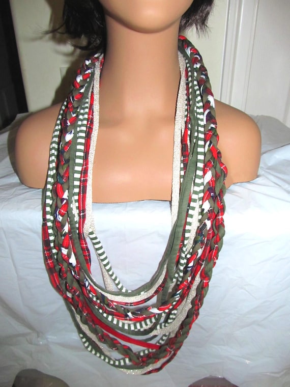 Holidays! X2390 Fabric Infinity Necklace T-Shirt Scarf