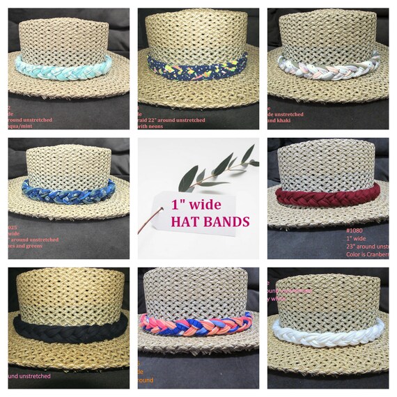 R1022.23.80.86.93 1" Wide Stretchy Braided Hat Band