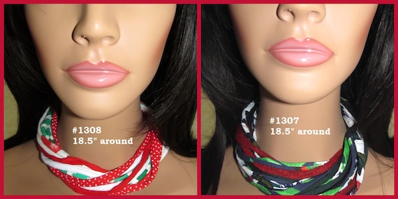 HOLIDAYS! F1307.08 Choker Necklace T-Shirt Yarn w/Magnetic Clasp
