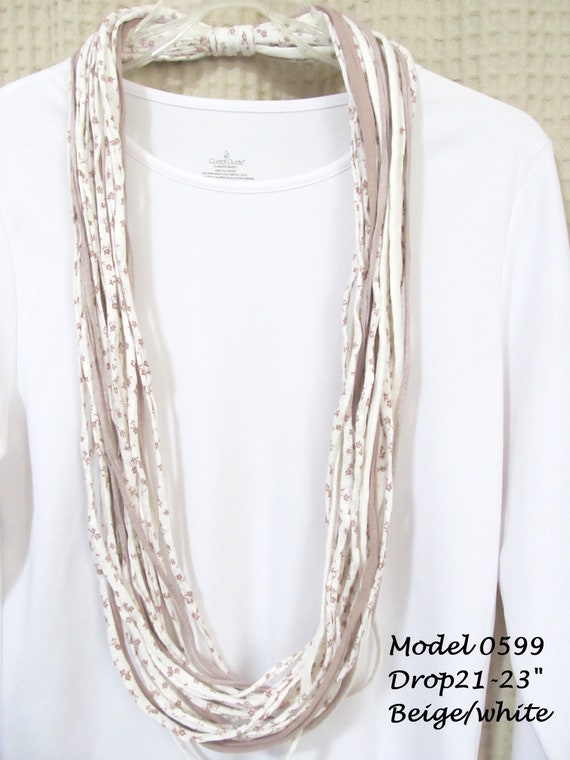 R0599 Fabric Necklace T-Shirt Infinity Scarf