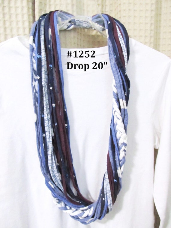 R1252 Fabric Necklace T-Shirt Infinity Scarf