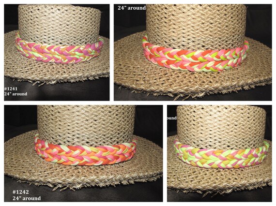 R1241.42.43.44 1.5" Wide Stretchy Braided Hat Band