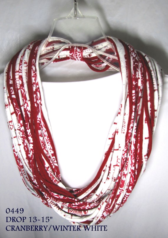 R0449 Fabric Necklace T-Shirt Yarn Infinity Scarf
