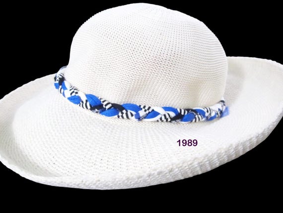F1989 Black/Blue 1/2" Braided Hat Band