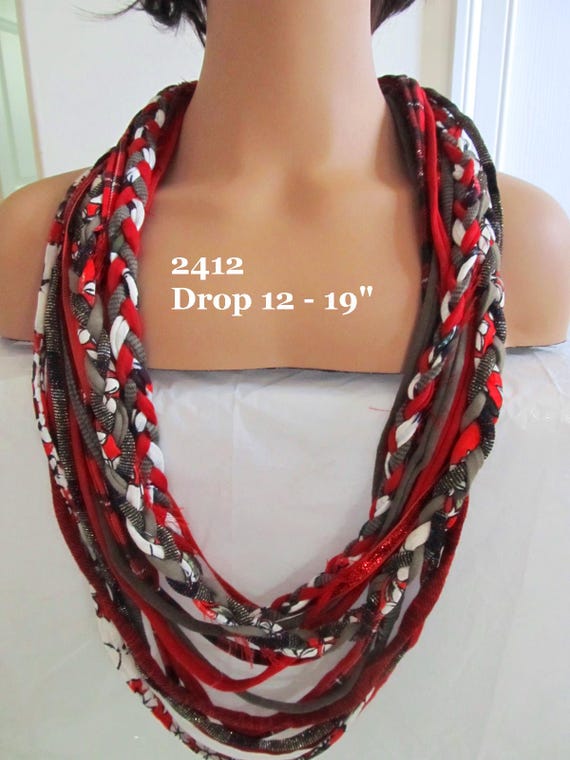 Holidays! X2412 Fabric Infinity Necklace T-Shirt Scarf