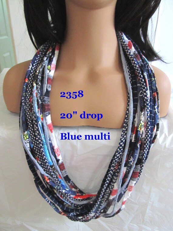 F2358 Fabric Infinity Necklace T-Shirt Scarf