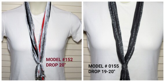 R0152 0155 Fabric Necklace T-Shirt Yarn Infinity Scarf