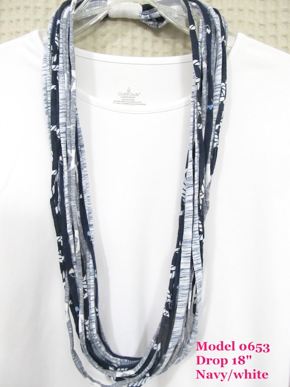R653 Fabric Necklace T-Shirt Yarn Infinity Scarf