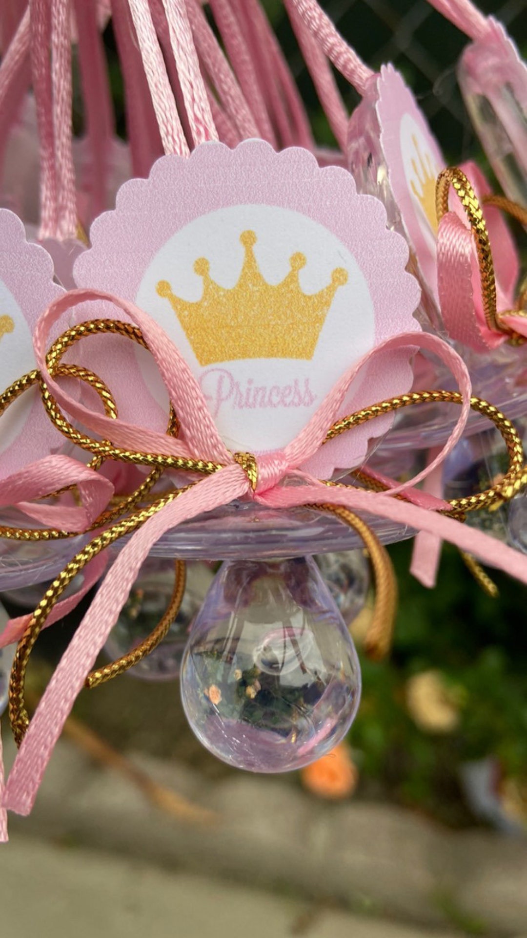 Pacifier Princess Baby Shower Favor Ideas Save Big On Bulk Crystal