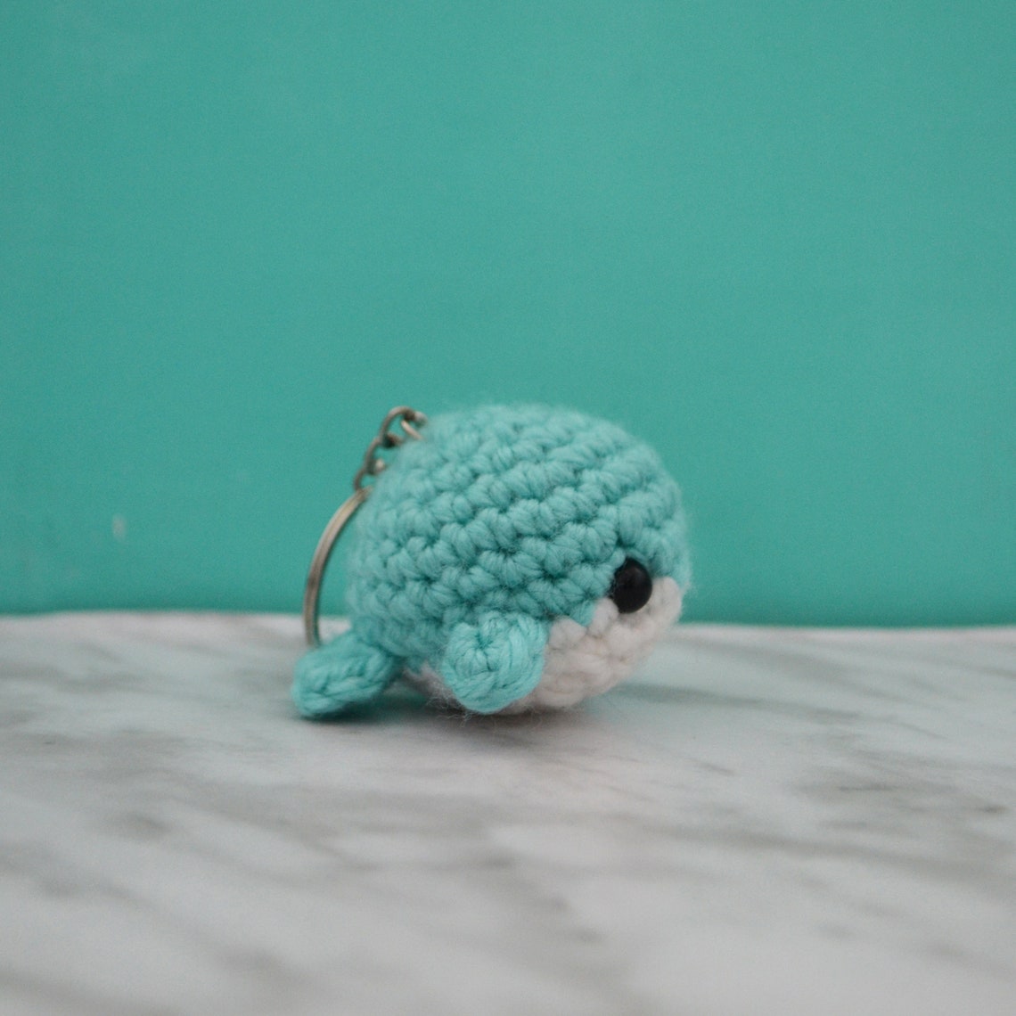 Crochet Cute Whale Keychain, Crochet Amigurumi Keychain, Bag Accessorie