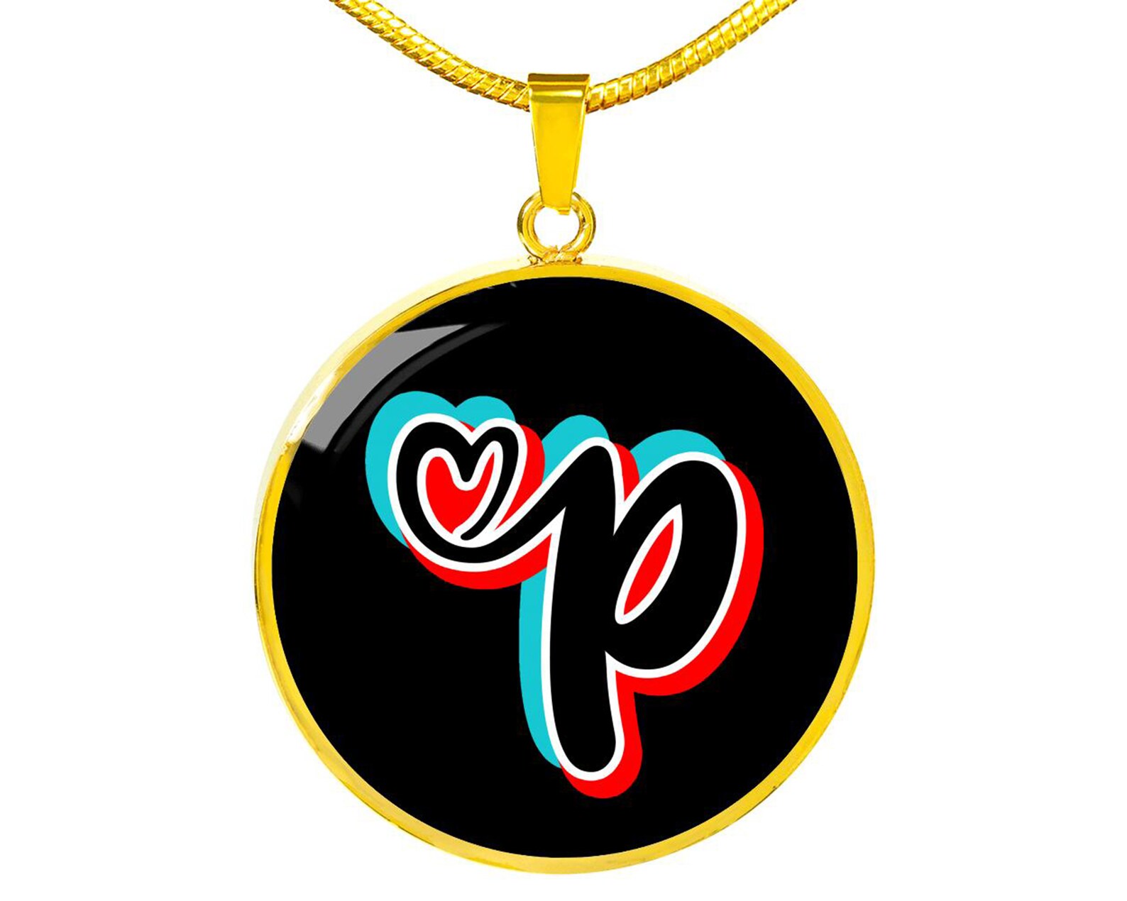 Personalized TikTok Initials Necklace. High Quality. Handmade. Etsy