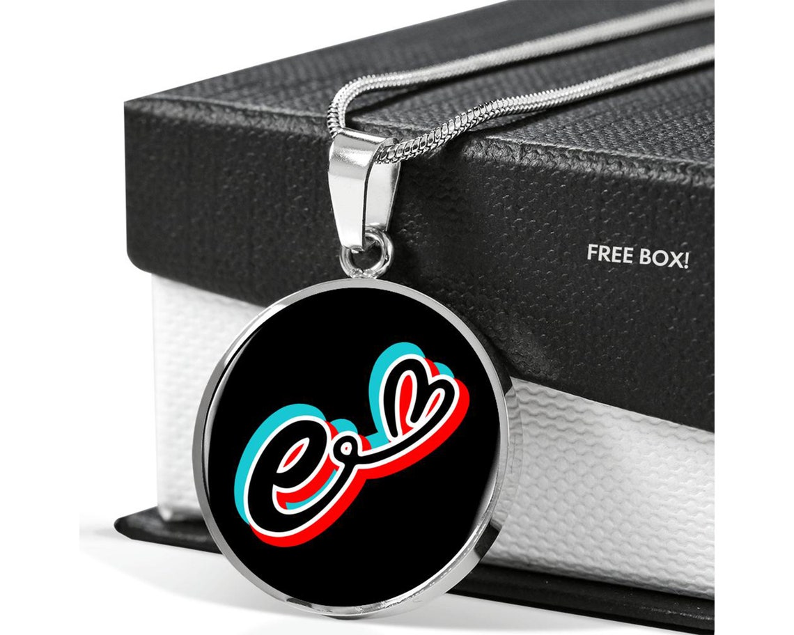 Personalized TikTok Initials Necklace. High Quality. Handmade. Etsy