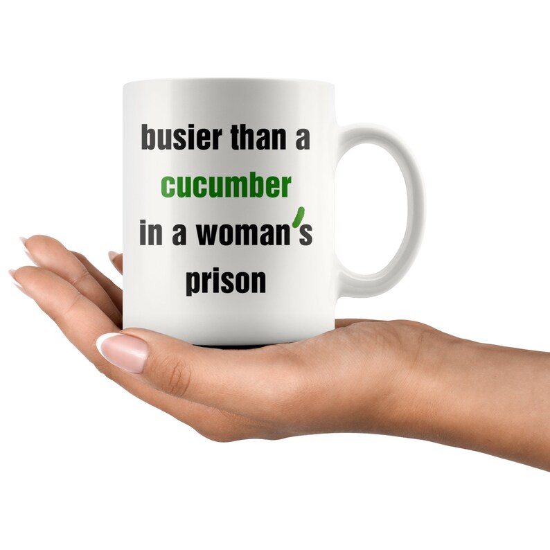 Funny Inappropriate Gift Idea Busier Than A CUCUMBER In A Etsy