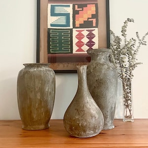 Gray, Stone Vase