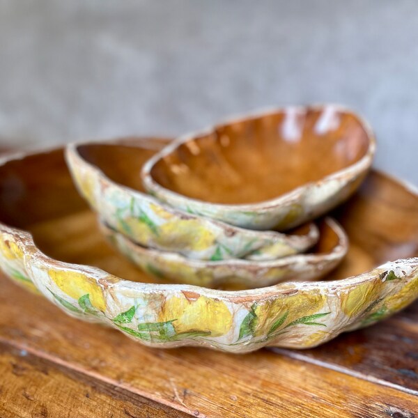 Tuscan Inspired Salad/Serving Bowl Set