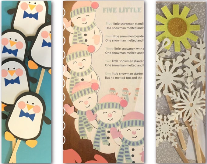 Winter Collection for Literacy and Speech Therapy