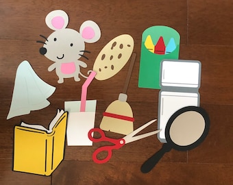 Mouse Cookie Storybook Character Props for Literacy and Speech Therapy