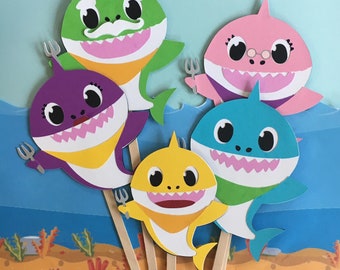 Baby Shark  Felt / Flannel Board / Puppet Set for Literacy and Speech Therapy