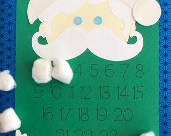 Countdown to Santa Craft Kit for Literacy and Speech Therapy