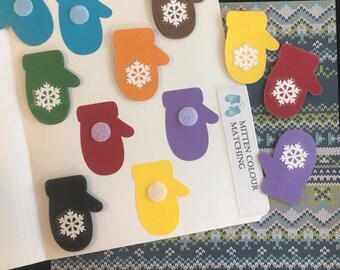 Mitten Colour Matching Folder for Literacy and Speech Therapy