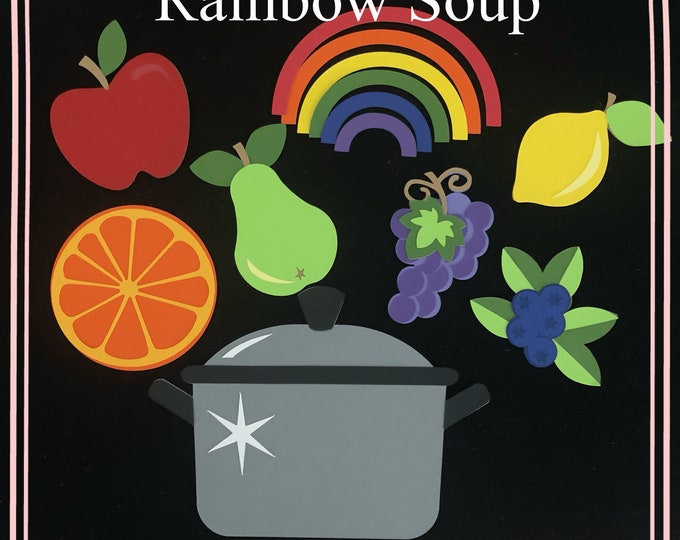 Magical Rainbow Soup Felt / Flannel Board / Puppet Characters for Literacy and Speech Therapy