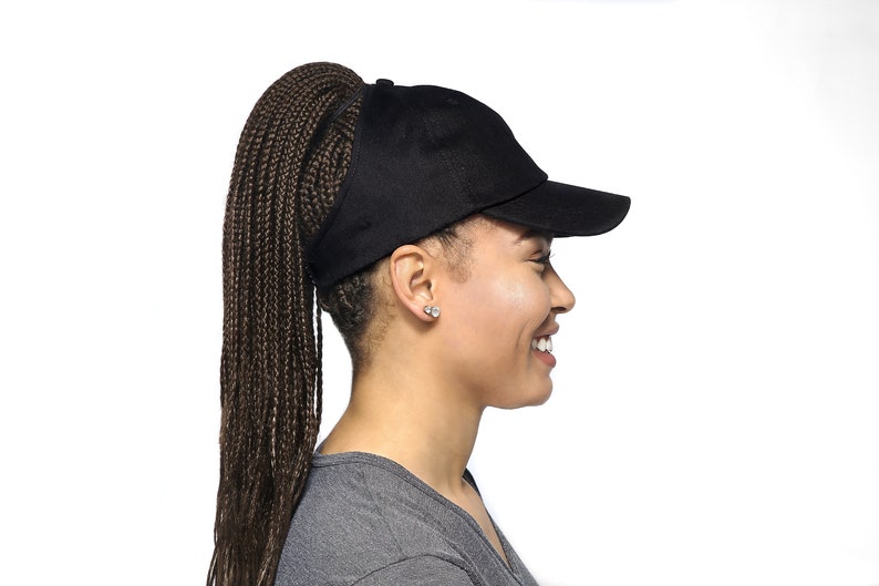 Satin-lined Ponytail Backless Cap With 