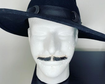 False black mustache Addams family inspired