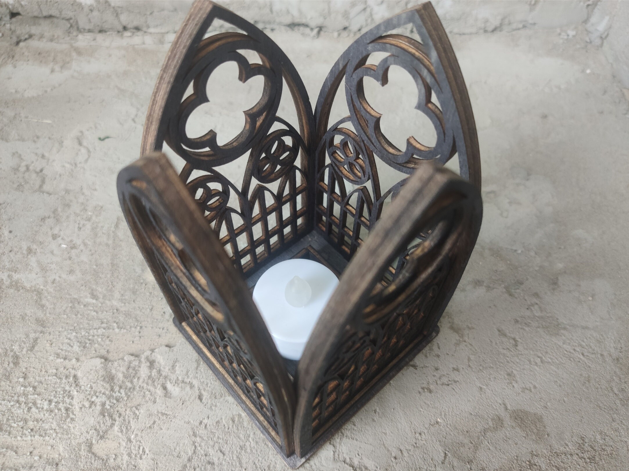 Gothic Candles Holder Gothic Arch Candle holder Gothic Etsy