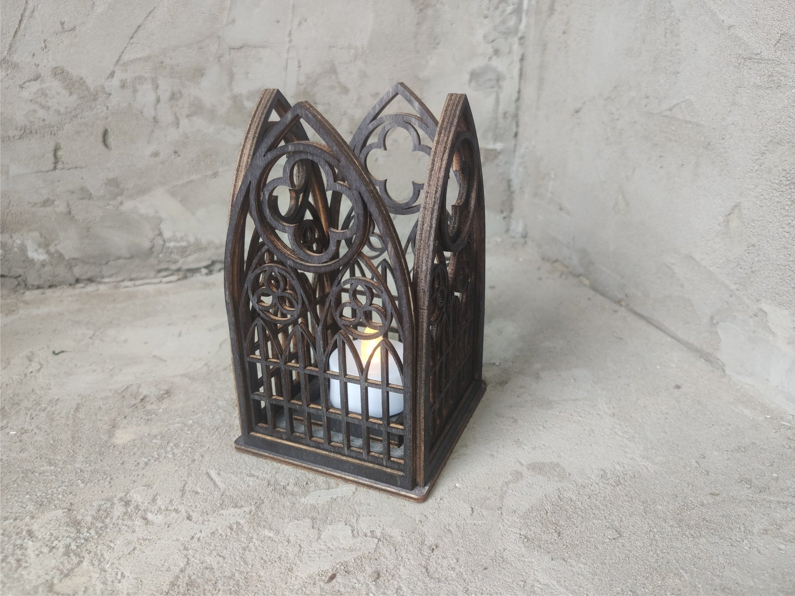 Gothic Candles Holder Gothic Arch Candle holder Gothic Etsy