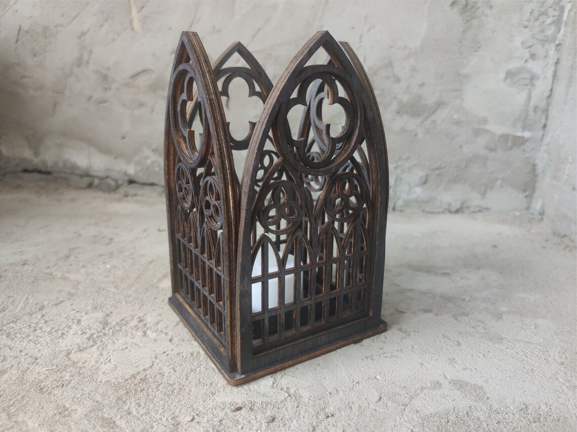 Gothic Candles Holder Gothic Arch Candle holder Gothic Etsy