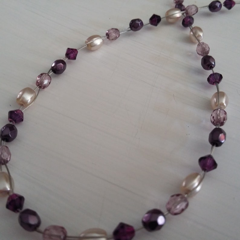 handmade purple necklace