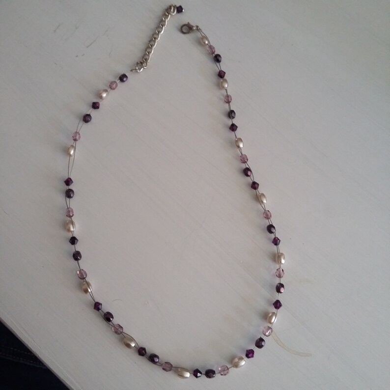 handmade purple necklace
