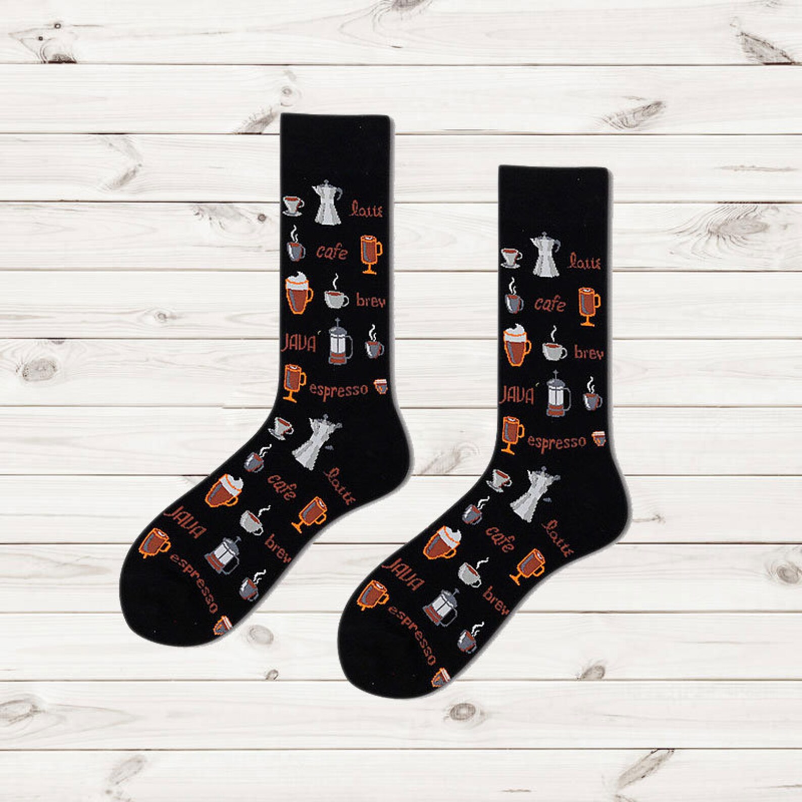 Coffee Men Socks Fun Mens Dress Socks Coffee Gift Funny Etsy