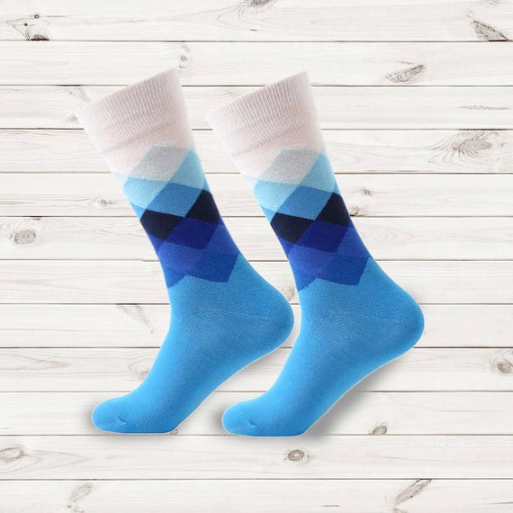 Funny Mens Socks Mens Dress Socks Funny Men Socks Geometric