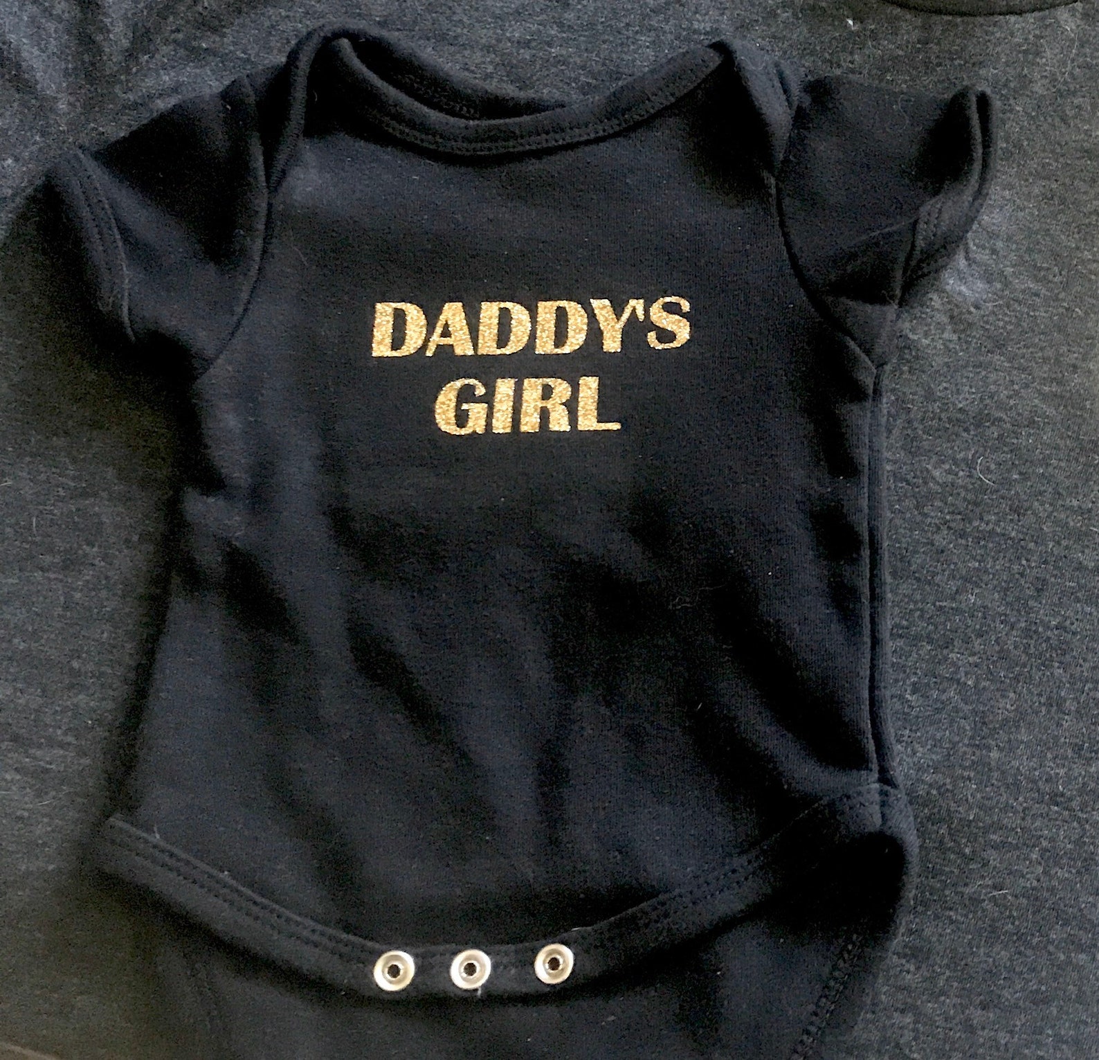 Daddys Girl Girl Onesie Baby Onesie Black onesie Etsy