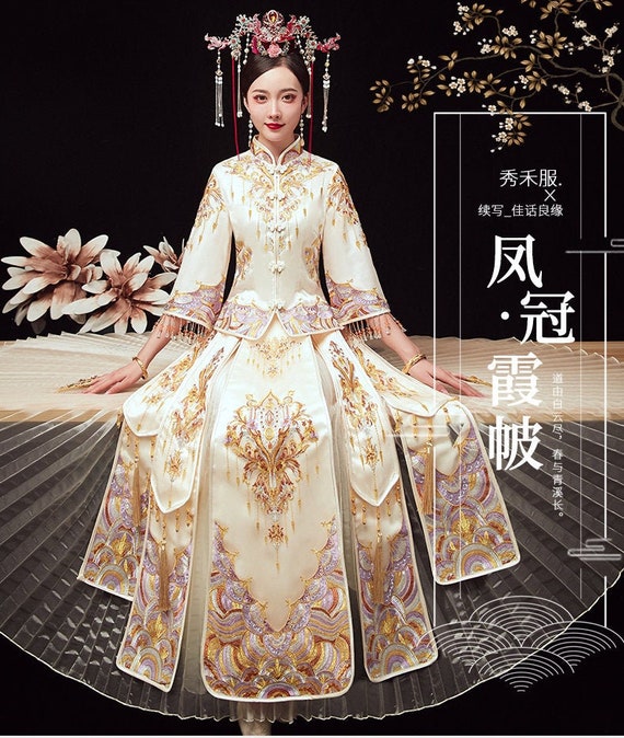 White Chinese Wedding Dress