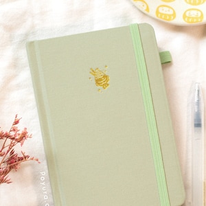 Taiyaki Bullet Journal 180GSM Dot A6 - Green Matcha Asian Snack Ice Cream - Aesthetic Japan Korean Planner Notebook Sketchbook Stationery