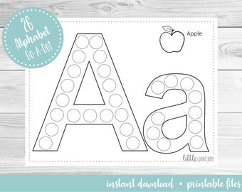 Alphabet (26 Page) Do A Dot Art Activity Sheets