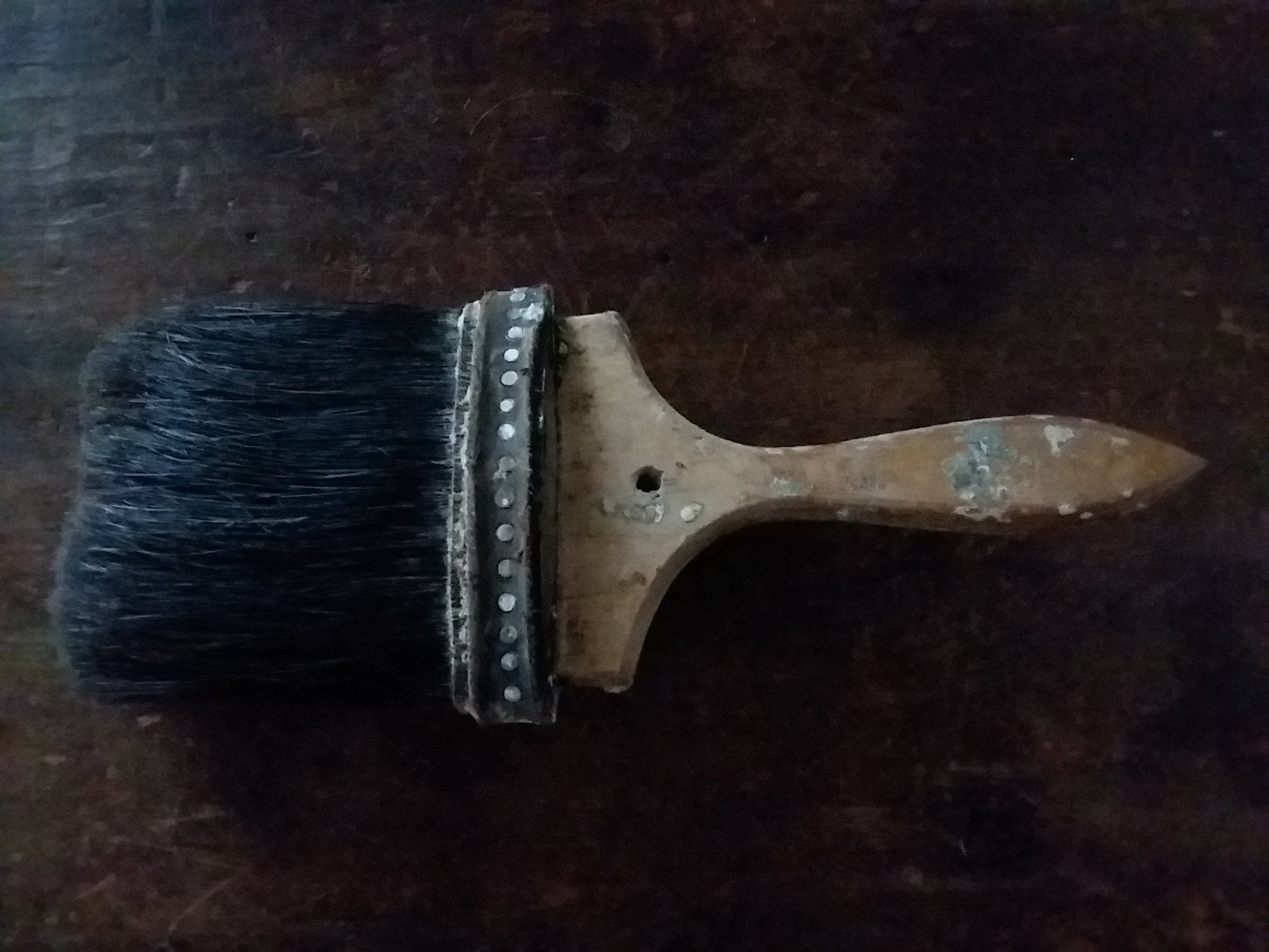 Antique Paint Brush with Horsehair Bristles Antique Leather Etsy