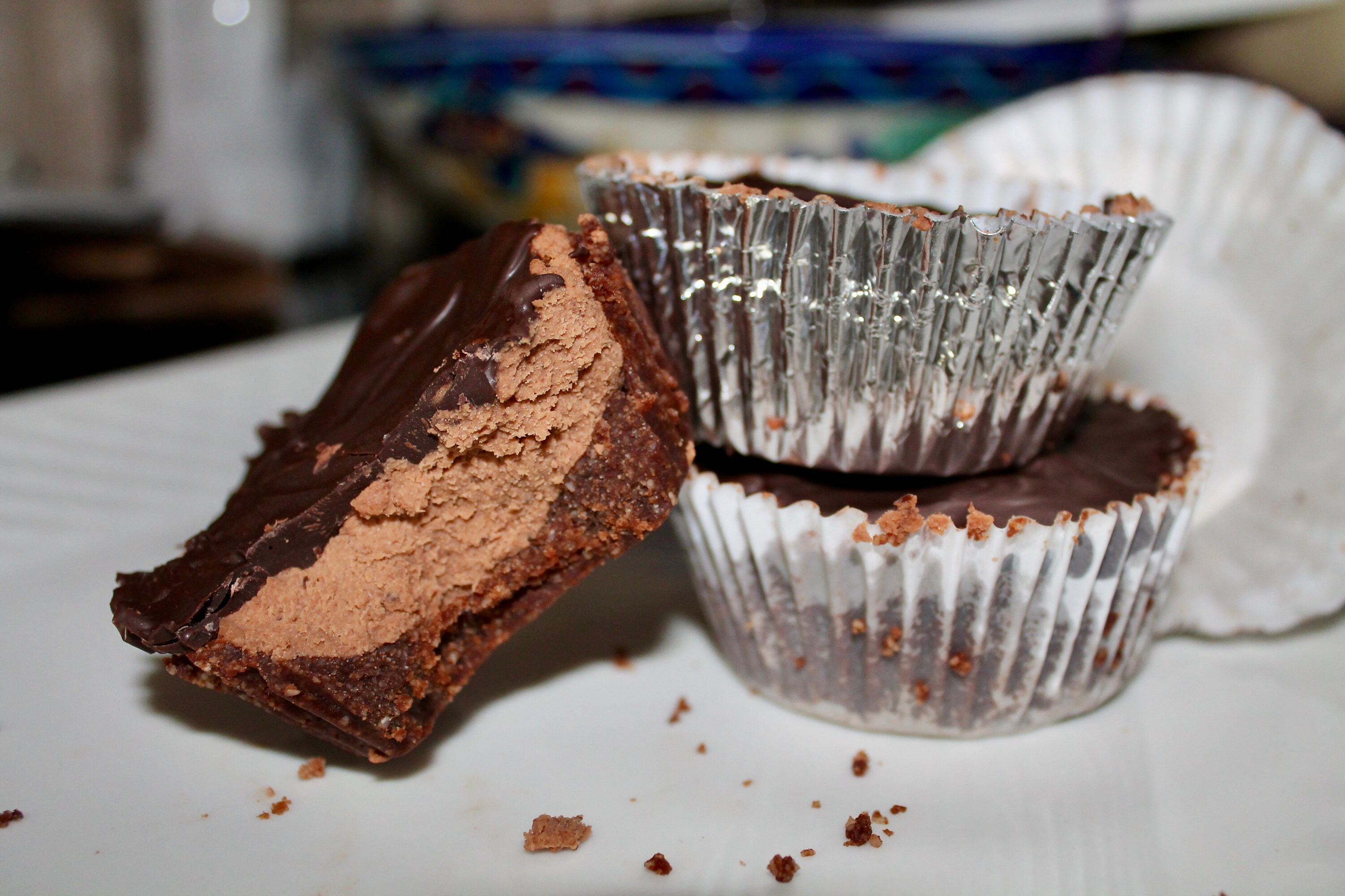 KETO/GF Mini Chocolate Cheesecakes