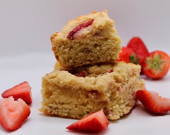 Keto/GF Strawberry Shortcake Bars