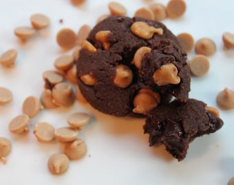 Galletas Keto/SG de dulce de mantequilla de cacahuete y chocolate