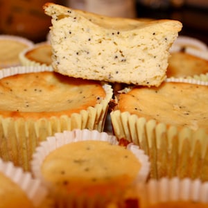 2G Net Carb Lemon Poppy Seed Muffins