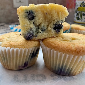 3g net carb Keto/GF blueberry muffins