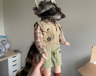 PRE ORDER raccoon doll