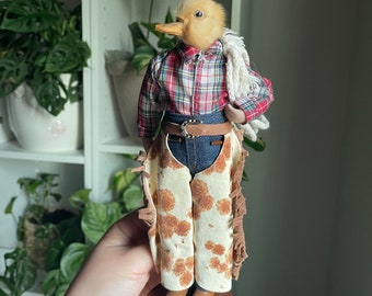 PRE ORDER cowboy duckling doll