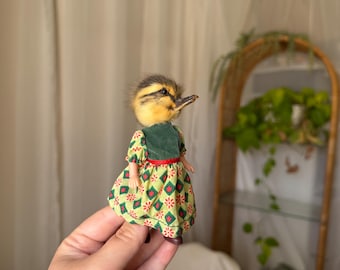 Duckling Taxidermy Doll